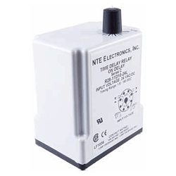R28-11A10-120M NTE Electronics Time Delay Relay, 120VAC 10 Amp, 3.0 to 300 sec.