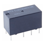 R40-11D2-5/6C NTE Electronics Relay, 5/6VDC DPDT 2 Amp Sensitive Coil Single Contact PC Mount