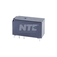 R49-11D8-24 NTE Electronics Relay, DPDT 8 Amp 24VDC, PC Mountable Low Profile