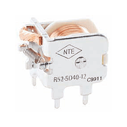 NTE Electronics R52-1D40-12 Relay, SPST 40 Amp 12 Volt DC