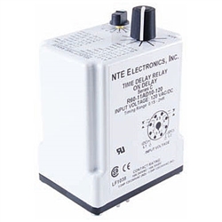 R60-11AD10-12 NTE Electronics Time Delay Relay, 12 Volt AC or DC, 10 Amp