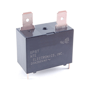 R71-1D20-24 NTE Electronics Relay SPST-no 20Amp 24VDC Miniature PC Board Mount with quick Connect Terminals On Top