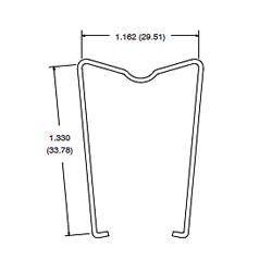 NTE Electronics R95-004 Relay Hold Down Clip