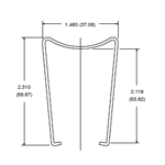 NTE Electronics R95-020 Relay Hold Down Clip