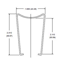 NTE Electronics R95-021 Relay Hold Down Clip (replaces R95-002)