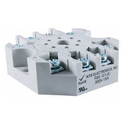 NTE Electronics R95-101 Relay Socket, 8 Pin Octal