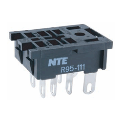 NTE Electronics R95-111 Relay Socket, 8 Pin