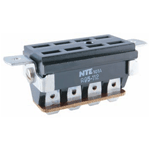 NTE Electronics R95-112 Relay Socket, Jones 8 Pin