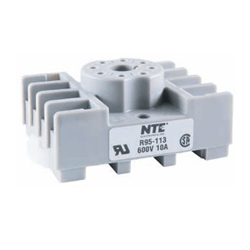 NTE Electronics R95-113 Relay Socket, 8 Pin Octal