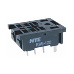 NTE Electronics R95-120 Relay Socket, 8 Pin