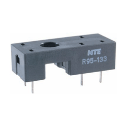 NTE Electronics R95-133 Relay Socket, 5 Pin Slim Line