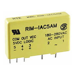 NTE Electronics RIM-IAC15AM Relay, Slim Line Input Module 15 Volts AC
