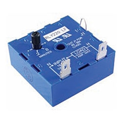 NTE Electronics RLY220 Relay, Universal Cube Timer, Knob Adjustable, AC or DC, Delay on Operate, Solid State