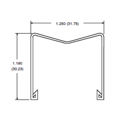 NTE Electronics RLY9009 Relay Hold Down Clip for R95-132 and R95-133 Relay Sockets