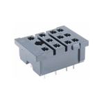 NTE Electronics RLY9152 Relay Socket, 11 Pin Blade, PC Board Mount, Solder Terminals