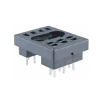 NTE Electronics RLY9170 Relay Socket, 10 Pin Blade, PC Board Mount, In-Line Solder Terminals