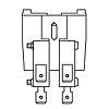NTE Electronics RLY9183 2 Auxiliary Switches for Reversing Contactor Applications - RLY700 Series