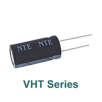 NTE VHT100M160 Electrolytic Capacitor, High Temperature 100mfd 160V Radial Leads