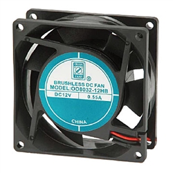 Orion OD8032-12HB Cooling Fan - 12VDC 80 x 32mm 3.15" x 1.25" High Speed