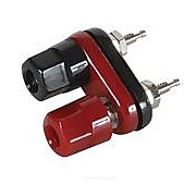 2374B Philmore Dual Banana Jack Binding Post - Red-Black