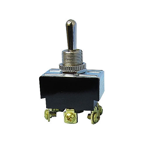 30-051 Philmore Toggle Switch, Heavy Duty Bat Handle, DPDT, ON-OFF-(ON), BULK