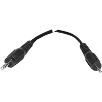 44-480 Philmore Audio Cable - 3.5mm Mono Plug to Molded 2.5mm Mini Mono Plug 6 ft. Long - Gold Plated