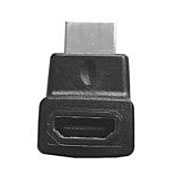 45-7041 Philmore HDMI Adaptor, Right Angle, Male to Female, Upward Position