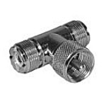 552A Philmore UHF T Adaptor - 1 Male to 2 Females