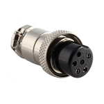 61-606 Philmore Multi-Pin Mobile Connector, 6 Pin In-Line Female