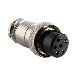 61-606 Philmore Multi-Pin Mobile Connector, 6 Pin In-Line Female