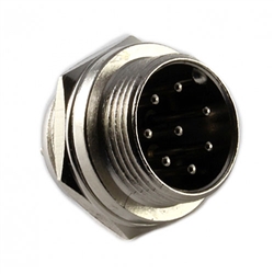 61-628 Philmore Multi-Pin Mobile Connector, 8 Pin Male Chassis Socket