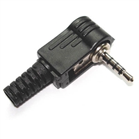 70-045 Philmore Phone Plug, 3.5mm Right Angle 4 Conductor