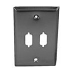 DW29 Philmore D-Sub Wall Plate, DB9 Dual Stainless Steel