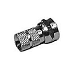 FC59A Philmore F Connector, Twist-On for RG6 Nickel Plated