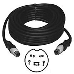 VHS425 Philmore S-Video S-VHS Cable, 4-pin Male to Male, 25ft.