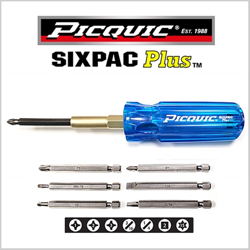 88103 Picquic SIXPAC Plus Multi-Bit Screwdriver