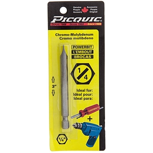 88814 Picquic Slotted 1/4" Screwdriver Bit