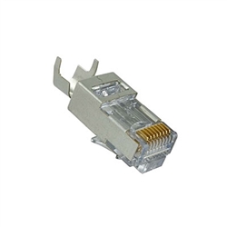 Platinum Tools 100023 Shielded EZ-RJ45 Connectors for CAT5e & CAT6 with External Ground - 10/pkg