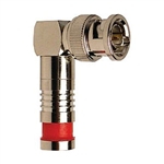 Platinum Tools 18043 BNC Right-Angle SealSmart Coaxial Compression Connectors for RG59 - 3/pkg