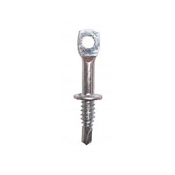 Platinum Tools JH941 Eye Lag Screw - 2" Overall Self Drill, 1/4" Hole & 3/4" Thread Length - 16-22 Gauge, Sheet Metal Applications