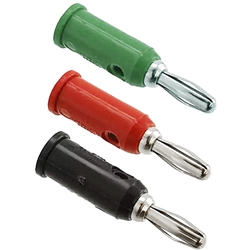 1325 Pomona Electronics Solderless Stackup Banana Plug, 10 Per Package - Select Color