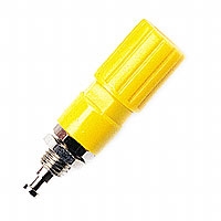 3760-4 Pomona Electronics Binding post, Tin-plated - Yellow