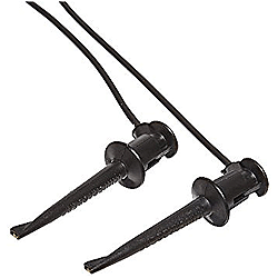 3781-24-0 Pomona Electronics Minigrabber test clip patch cord - 24" Long - Black