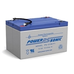 Powersonic PS-12100F2 SLA Battery 12v 12ah Rechargeable Sealed Lead Acid with F2 terminals