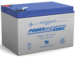 Powersonic PS-12120F2 SLA Battery 12v 12ah Rechargeable Sealed Lead Acid