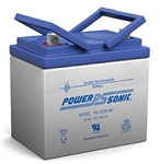 Powersonic PS-12350NB SLA Battery 12v 35ah Rechargeable Sealed Lead Acid with Nut & Bolt terminals.