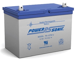 Powersonic PS-12750U SLA Battery 12v 75ah Rechargeable Sealed Lead Acid