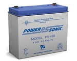 Powersonic PS-490F2 SLA Battery 4v 9ah Rechargeable Sealed Lead Acid