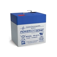 Powersonic PS-610F1 SLA Battery 6v 1.1ah Rechargeable Sealed Lead Acid
