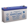 PS-612F1 Power Sonic Battery 6v 1.4ah Replacement Rechargeable Battery Sealed Lead Acid SLA